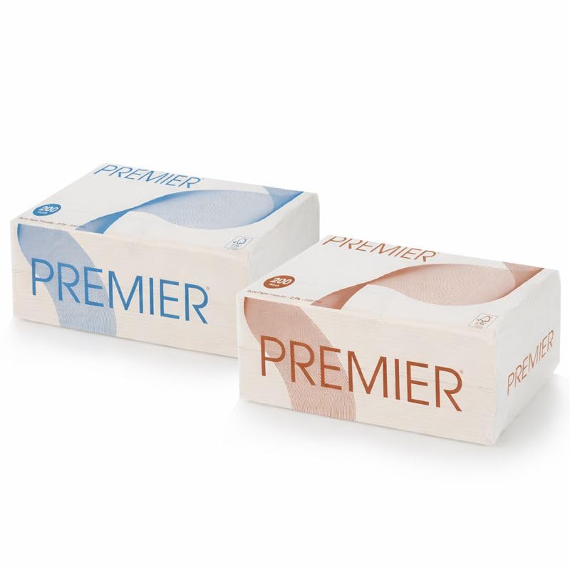 Premier Face Tissue Paper Box (400 Pulls) | 2-Ply Soft Facial